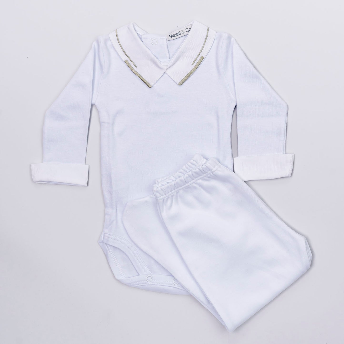 Green Stripe Bodysuit Set