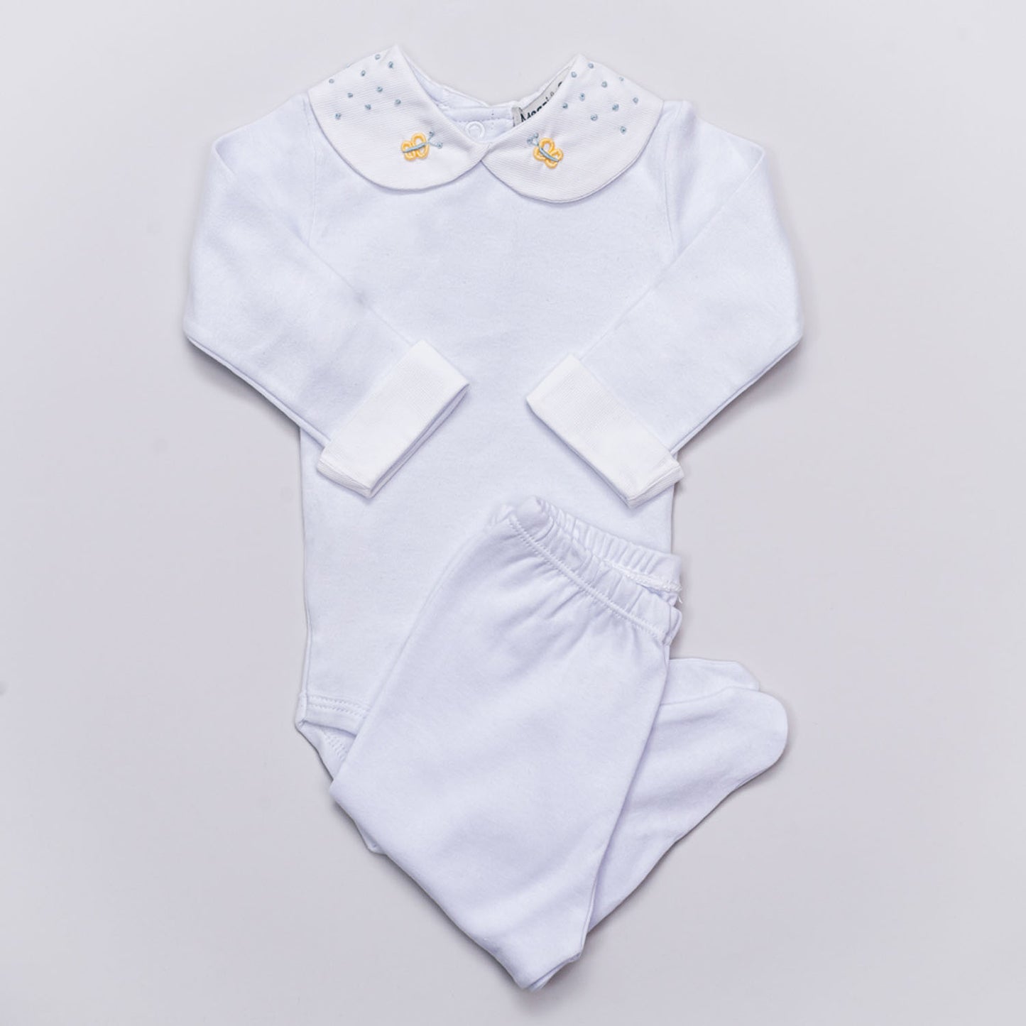 Yellow Butterfly Bodysuit Set