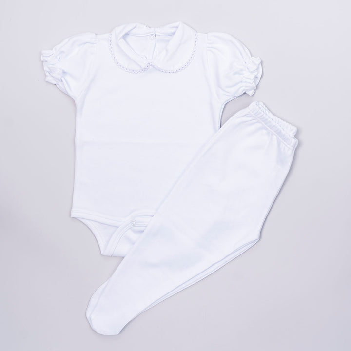 SL White Bodysuit Set