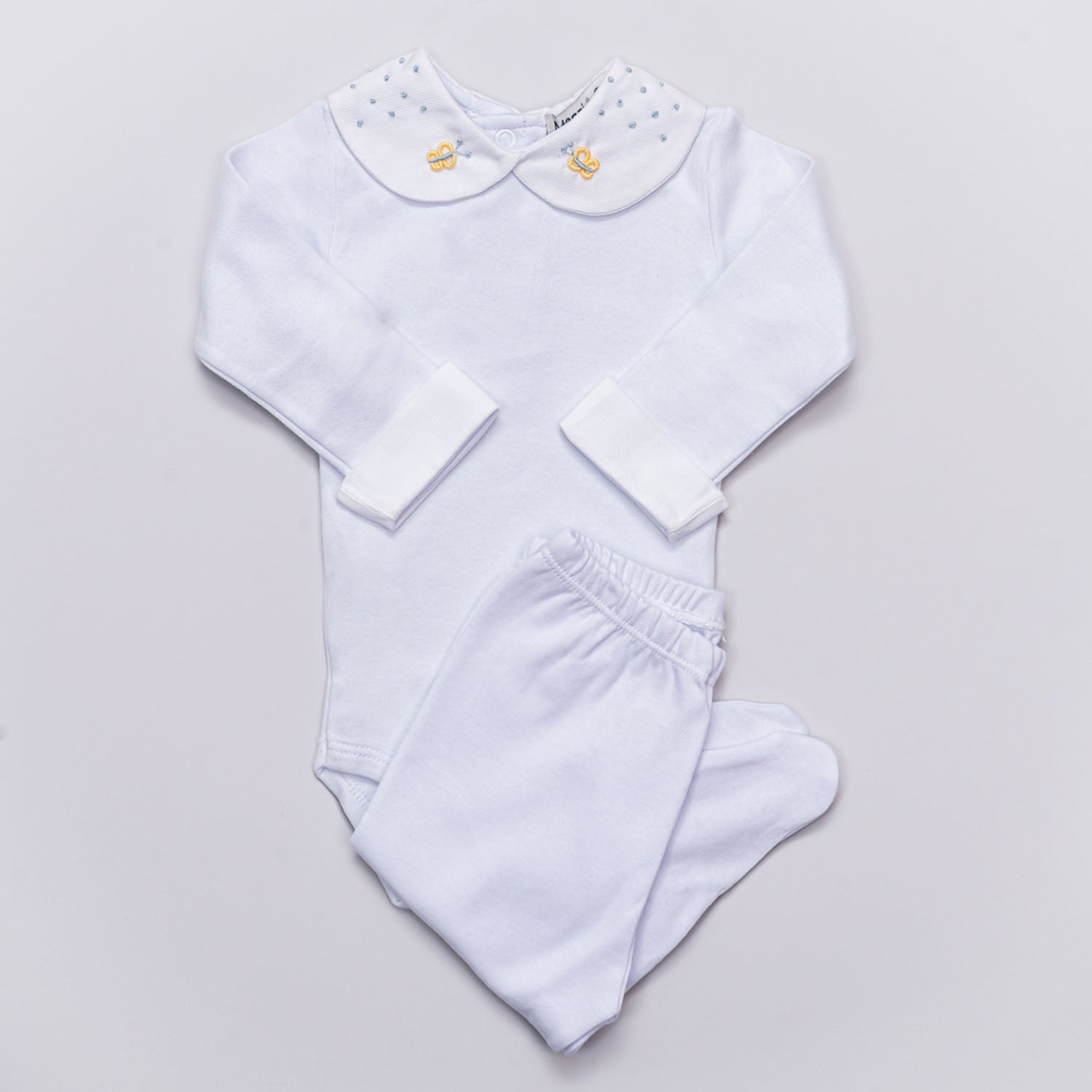 Yellow Butterfly Bodysuit Set